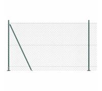 vidaXL Recinzione a maglie con base in cemento 10 x 1,6 m Verde Rete