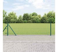 vidaXL Recinzione a maglie con base in cemento 25 x 0,6 m Verde Rete