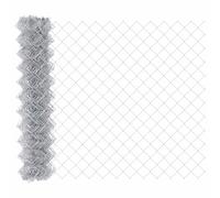 vidaXL Recinzione a rete metallica Argento 10 x 1,4 m Acciaio zincato