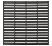 vidaXL Recinzione a Persiana in WPC 180x180 cm Grigio Scuro