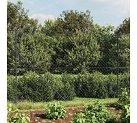 Recinzione a Rete con Picchetti Ancoraggio Antracite 1,4x25 m
