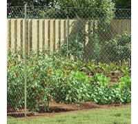 vidaXL Recinzione a rete metallica Galvanizzato 2 x 20 m Vetro