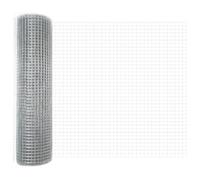 vidaXL Recinzione a Rete Saldature 0.8x10 m Acciaio Zincato
