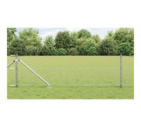 vidaXL Recinzione con pali. Argento 0.6 x 10 m