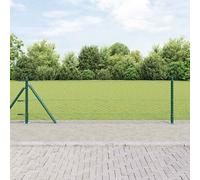 vidaXL Recinzione Esagonale Verde 0.6X25 m Acciaio | Durevole Recinzione Esterna Facile da Assemblare Perfetto per Recinto Giardino Barriera in Metallo Soluzione Verniciata a Polvere Confine