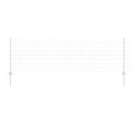 vidaXL Set di Recinzione da Giardino in Acciaio Galvanizzato | Recinzione Resistente ai Raggi UV Include 2 Rotoli Durevoli Design Industriale per Confini di proprietà Stile Esterno Barriera Contro l