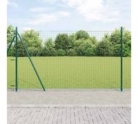 vidaXL Recinzione con Posto Verde 1,2 x 25 m Acciaio e PVC