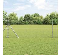 vidaXL Recinzione da campo Argento