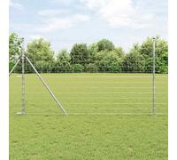 vidaXL Recinzione da campo Argento