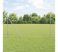 vidaXL Recinzione da campo Argento