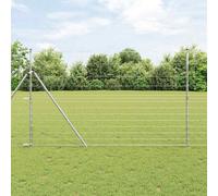 vidaXL Recinzione da campo Argento