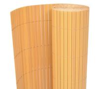 vidaXL Recinzione da giardino Arella Canniccio doppio lato 90x300 cm gialla