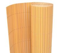 vidaXL Recinzione da Giardino a Doppio Lato Pannelli Arella Canniccio Veneziana Frangivento Recinto Barriera Decorativa 90x300 cm Gialla