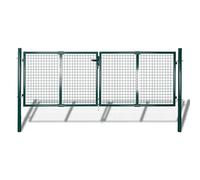 Cancello in acciaio 306x175 cm verde