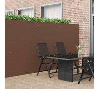 vidaXL Recinzione da Giardino Bifacciale Marrone 1,8x5 m in PVC
