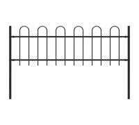 vidaXL Recinzione da Giardino BOXTEL con Parte ad Anello 170x60cm Nero