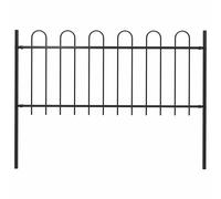 vidaXL Recinzione da Giardino BOXTEL Parte ad Anello 170x100 cm Nero