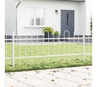 Pannello Recinzione Giardino in Acciaio Moderno vidaXL 170 cm di Lunghezza 60 Alta Antiruggine e Resistente alle Intemperie Facile Assemblaggio Barriera Esterna per Giardini Cortili Confini di Proprie
