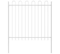 vidaXL Set moderno di pannelli di recinzione da giardino bianchi di 3 | acciaio verniciato a polvere durevole resistente ai raggi UV versatili per il cortile e facile da installare barriera