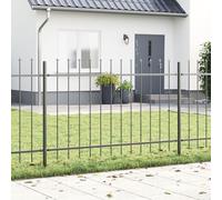 vidaXL Recinzione da Giardino con Punta a Lancia Grigia 170 x 3.4 m. È Una barriera Metallica Resistente e Durevole, Perfetta per separare e Decorare spazi Esterni. Ha Uno Stile Minimalista e Un con