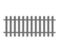 vidaXL Recinzione da Giardino in WPC 200x80 cm Grigia Pannelli Paletti Recinto