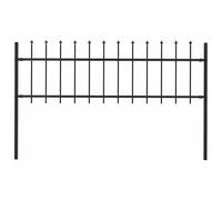 vidaXL Recinzione da Giardino Woerden con Punta a Lancia 170x60cm Nero