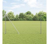 vidaXL Recinzione Esagonale 1.6x50 m Acciaio Zincato