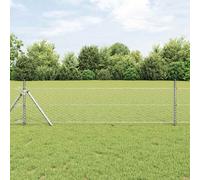 vidaXL Recinzione Esagonale Argento 0.8 x 100 m Acciaio zincato