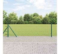 vidaXL Recinzione esagonale con base in cemento 10 x 0,5 m Verde Rete