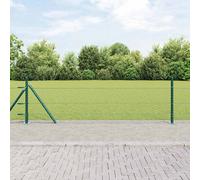 vidaXL Recinzione esagonale con base in cemento 10 x 0,5 m Verde Rete