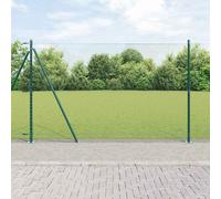 vidaXL Recinzione esagonale con base in cemento 50 x 1,6 m Verde Rete