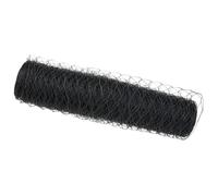 vidaXL Recinzione esagonale grigia, 0,6 x 250 m, in acciaio, resistente e rivestita in PVC, ideale per progetti paesaggistici, barriera moderna zincata