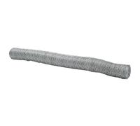 vidaXL Recinzione esagonale grigia 1,4 x 50 m in acciaio zincato, resistente recinzione esterna ideale per progetti paesaggistici e decorazioni da giardino, metallo industriale con superficie liscia
