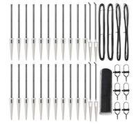 vidaXL Recinzione Esagonale Grigia 1X50 m Acciaio | Barriera Esterna Durevole Facile da Montare con Kit Completo Uso Versatile per Giardini e Recinzione Cortile Metallica Pesante Finitura Liscia SIC