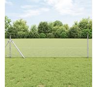 vidaXL Recinzione esagonale grigia, 0,6 x 250 cm, in acciaio zincato a caldo, resistente e moderno, ideale per progetti di paesaggio, decorazione in metallo zincato barriera