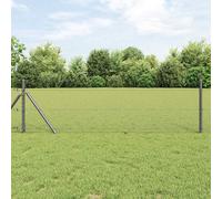 vidaXL Recinzione esagonale Grigio 0.8 x 50 m Acciaio
