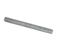 vidaXL Recinzione esagonale in acciaio galvanizzato, 1,6 x 100 m, durevole e resistente ai raggi UV, perfetta per giardini, fattorie, cantieri, barriera, giardino, fattoria, confine in metallo