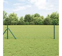vidaXL Recinzione esagonale Verde 0.4 x 10 m Acciaio