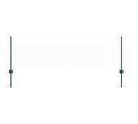 vidaXL Recinzione esagonale verde 0,5 x 10 m in acciaio | recinzione esterna durevole. Include 1 rotolo di rete e 5 pali. Ideale per realizzare barriere nei giardini. Metallo Residenziale Stile