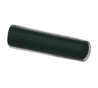 vidaXL Recinzione esagonale in metallo verde, 10 m x 0,07 m x 60 cm, barriera cilindrica da giardino rivestita in PVC, per uso esterno