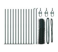 vidaXL Recinzione Esagonale Verde 0.6X25 m Acciaio | Durevole Recinzione Esterna Facile da Assemblare Perfetto per Recinto Giardino Barriera in Metallo Soluzione Verniciata a Polvere Confine