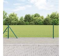 vidaXL Recinzione Esagonale Verde 0.6x50 m Acciaio