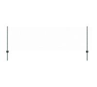 vidaXL Pali per recinzione 11 pezzi U-Channel Verde 80 cm Acciaio