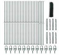 vidaXL Recinzione Esagonale Verde 05X100 m Acciaio | Resistente ai Raggi UV Verniciato a Polvere Facile da Assemblare Versatile per Uso in Giardino ed Esterno Durevole Robusto