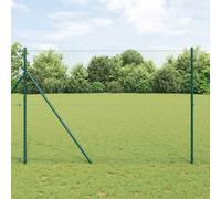 vidaXL Recinzione Esagonale Verde 1.5x10 m in Acciaio di