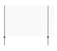 vidaXL Pali per Recinzione 11 pcs U-Channel Verde 150 cm Acciaio