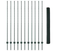 vidaXL Recinzione esagonale verde 1,6 x 25 m in acciaio | Recinzione da giardino robusta e facile da assemblare con pannelli e pali, design industriale Chido per spazi esterni, Barriera in metallo