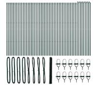 vidaXL Recinzione Esagonale Verde 1.6X100 m Acciaio | Resistente ai Raggi UV Zincato a Polvere Montaggio Facile Durevole Barriera da Giardino Confine Esterno Heavy Duty