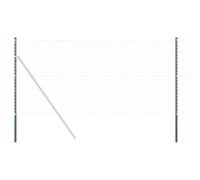 vidaXL Recinzione Esterno - 180 cm in Acciaio Rivestito, Super Robusta e Resistente alla corrosione, con Protezione UV. Facile da installare! Include 2 Pali e Tappi di Collegamento, Oltre a 4 Viti.