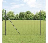 vidaXL Recinzione Euro Grigia 1.6x10 m Acciaio